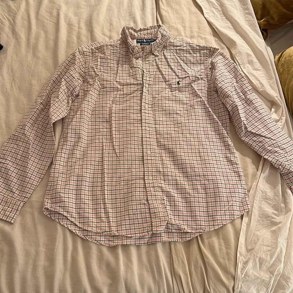 Ralph Lauren polo button down shirt, size large